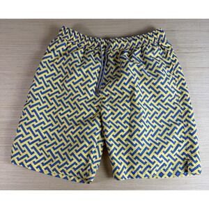 Peter Millar Men's‎ Medium Swim Trunks Geometric Printed Board Shorts